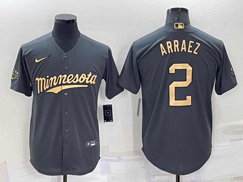 Men Minnesota Twins #2 Arraez Grey 2022 All Star Nike MLB Jerseys->minnesota twins->MLB Jersey